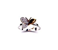 Anello Stocco Gioielli Bambino in Oro bianco Zircone ANS 71 - ANS 71